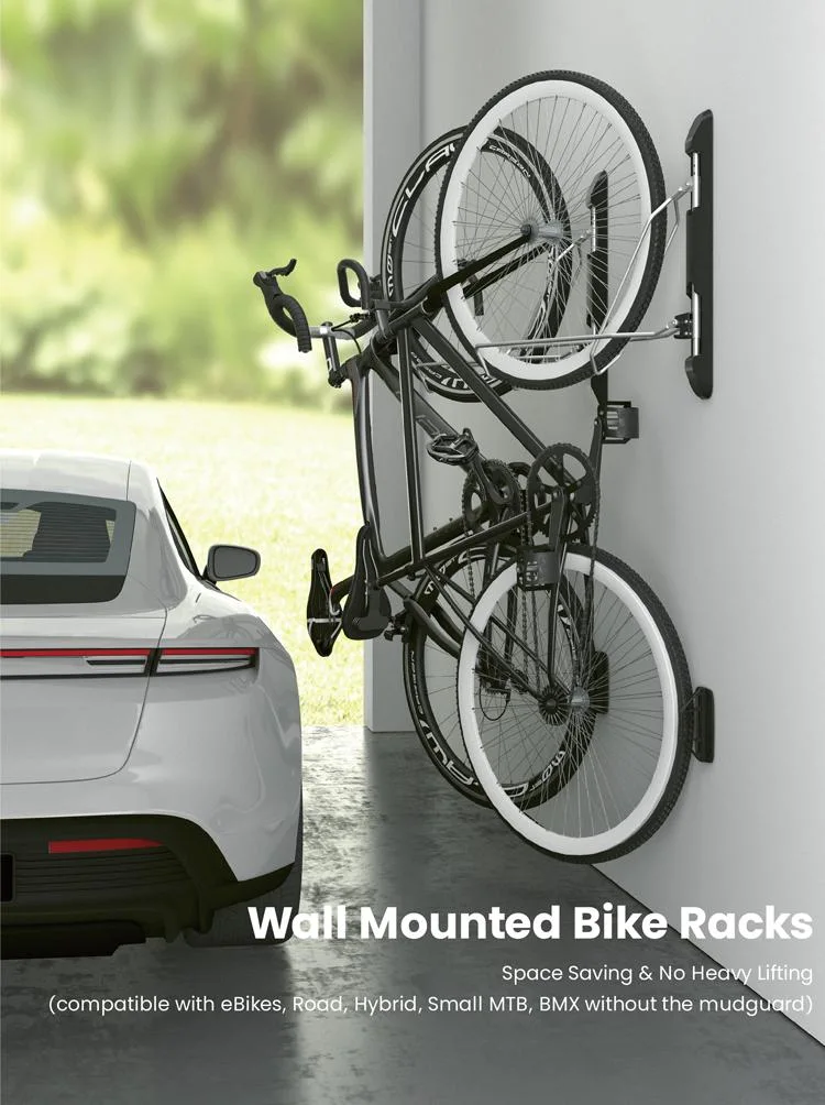 Mountain Bicycle Display Stand Wall Mounted Rack Bike Storage for Garage and Bike Park